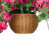 GloboStar® Artificial Garden RHODODENDRON HANGING PLANT 20634 Τεχνητό Κρεμαστό Διακοσμητικό Φυτό Τριανταφυλλιάς Y60cm - ledmania.gr