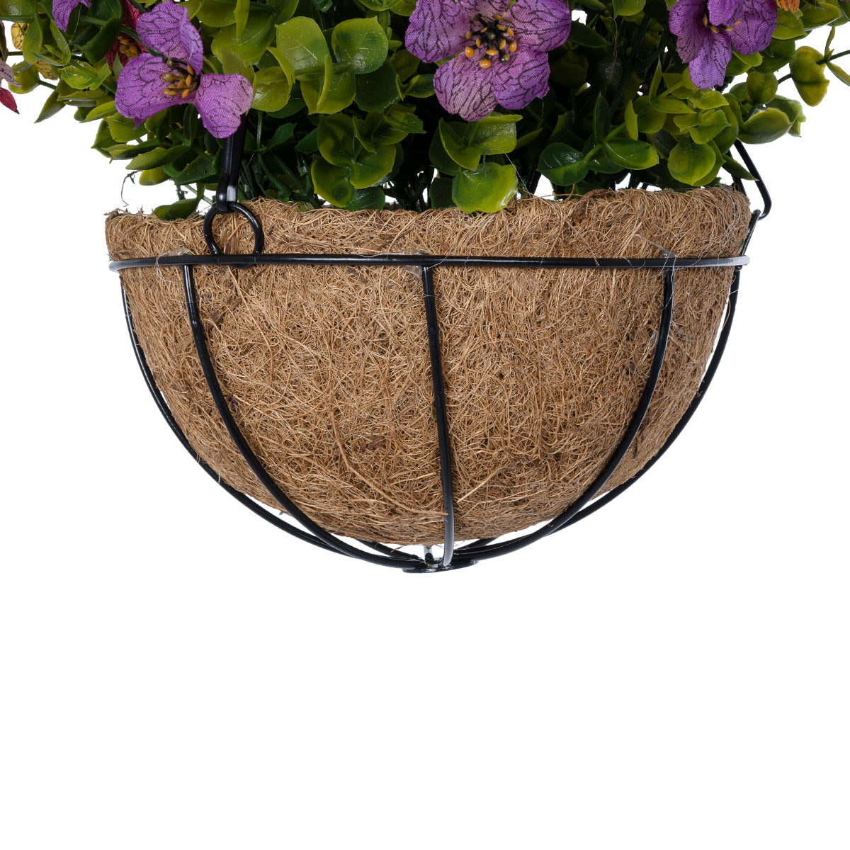 GloboStar® Artificial Garden GERBERA HANGING PLANT 20635 Τεχνητό Κρεμαστό Διακοσμητικό Φυτό Ζέρμπερας Y55cm - ledmania.gr