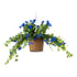 GloboStar® Artificial Garden MORNING GLORY HANGING PLANT 20636 Τεχνητό Κρεμαστό Διακοσμητικό Φυτό Ορτανσίας Y55cm - ledmania.gr