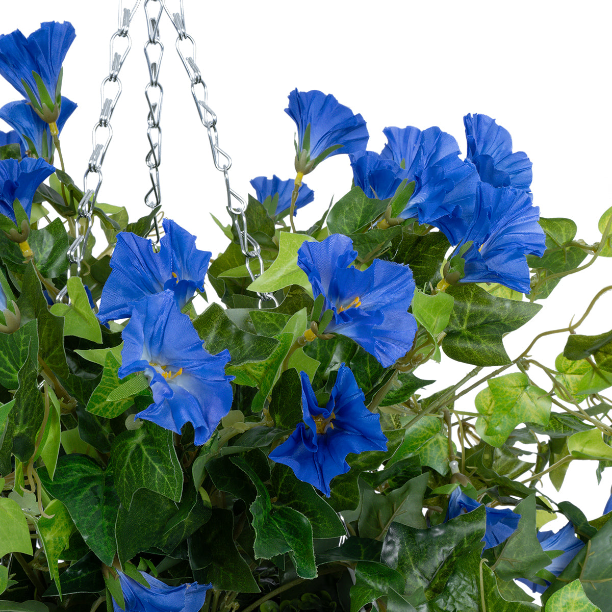 GloboStar® Artificial Garden MORNING GLORY HANGING PLANT 20636 Τεχνητό Κρεμαστό Διακοσμητικό Φυτό Ορτανσίας Y55cm - ledmania.gr