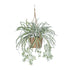 GloboStar® Artificial Garden CHLOROPHYTUM COMOSUM HANGING PLANT 20638 Τεχνητό Κρεμαστό Διακοσμητικό Χλωρόφυτο  Y50cm - ledmania.gr