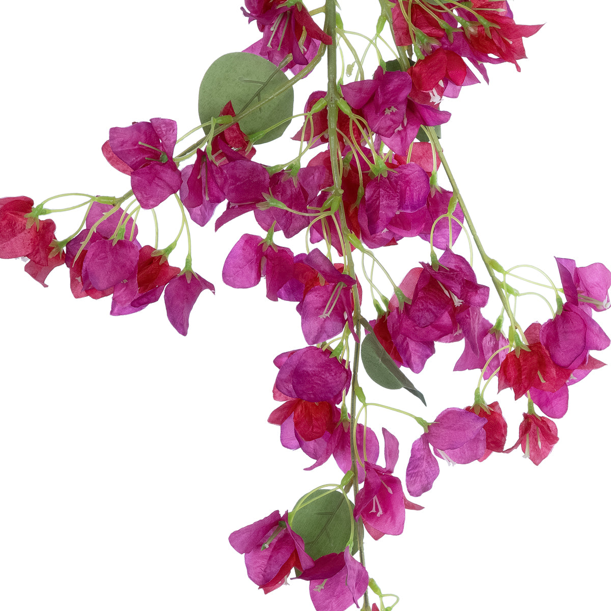GloboStar® Artificial Garden BOUGAUVILLEA BRANCH 20652 Τεχνητό Διακοσμητικό Κλαδί Μπουκανβίλιας Φουξ Y115cm - ledmania.gr