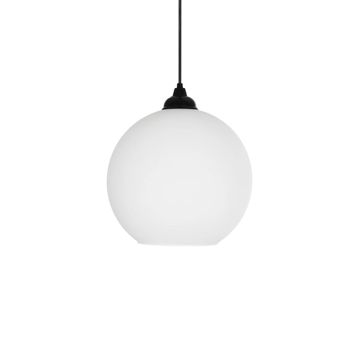 GLOBOSTAR® GABIA 206-0001 Μοντέρνο Κρεμαστό Φωτιστικό Οροφής με Ντουί 1 x E27 AC 220-240V IP20 - Λευκό - Μ25 x Π25 x Υ26cm - ledmania.gr