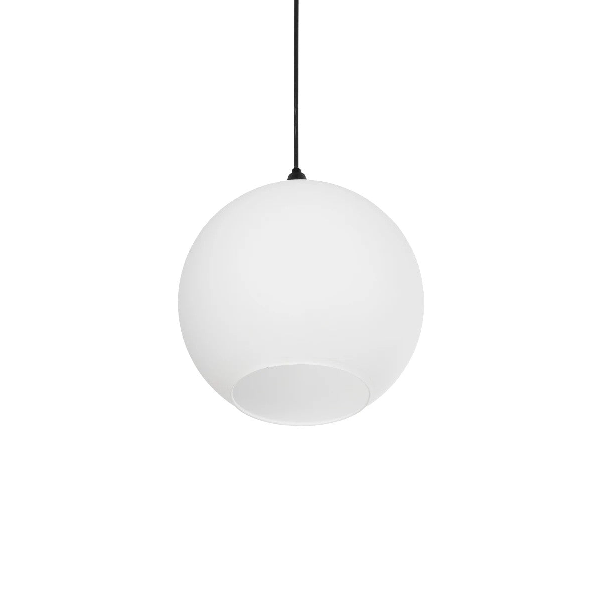 GLOBOSTAR® GABIA 206-0001 Μοντέρνο Κρεμαστό Φωτιστικό Οροφής με Ντουί 1 x E27 AC 220-240V IP20 - Λευκό - Μ25 x Π25 x Υ26cm - ledmania.gr