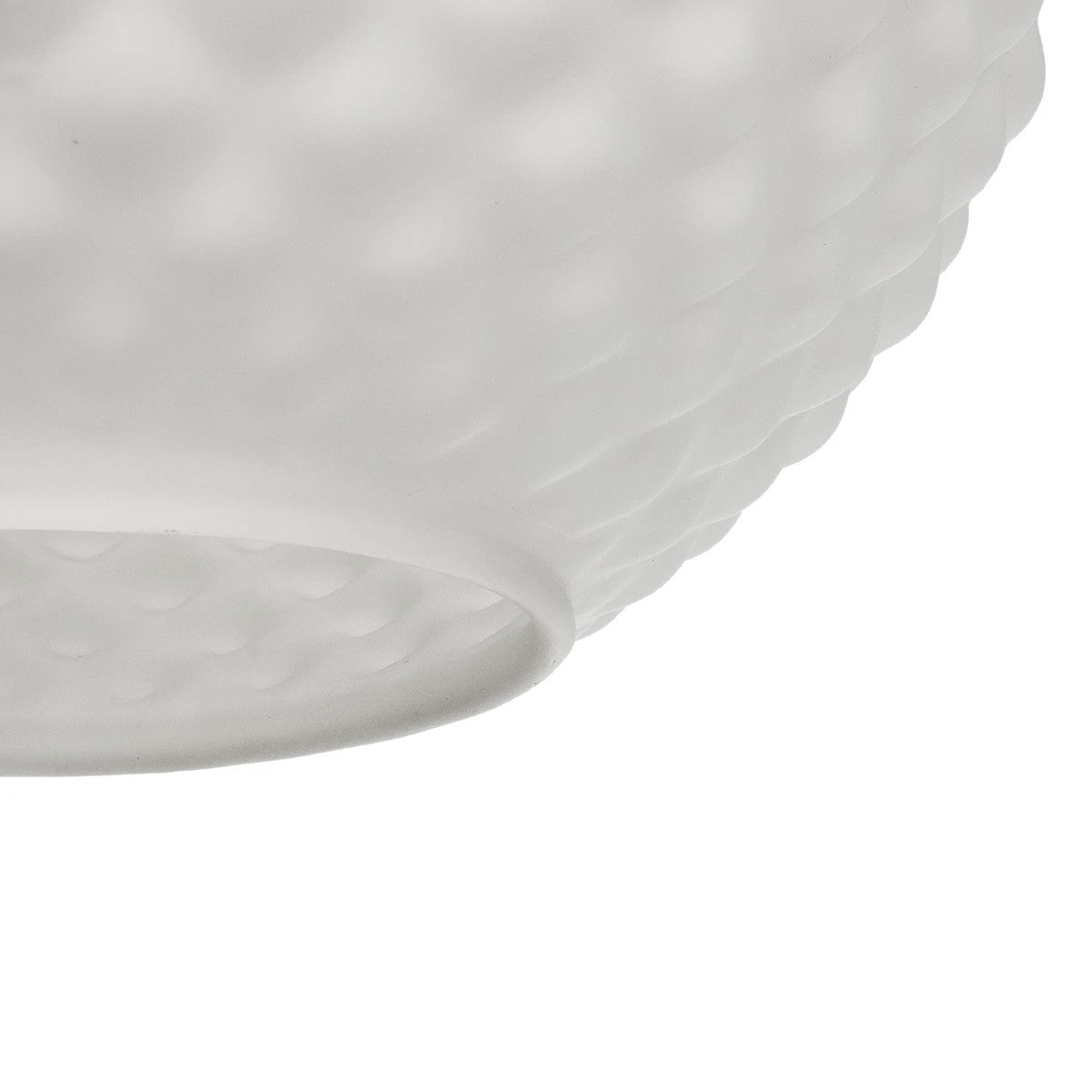 GLOBOSTAR® KEGEL 206-0004 Μοντέρνο Κρεμαστό Φωτιστικό Οροφής με Ντουί 1 x E27 AC 220-240V IP20 - Λευκό - Μ20 x Π20 x Υ20cm