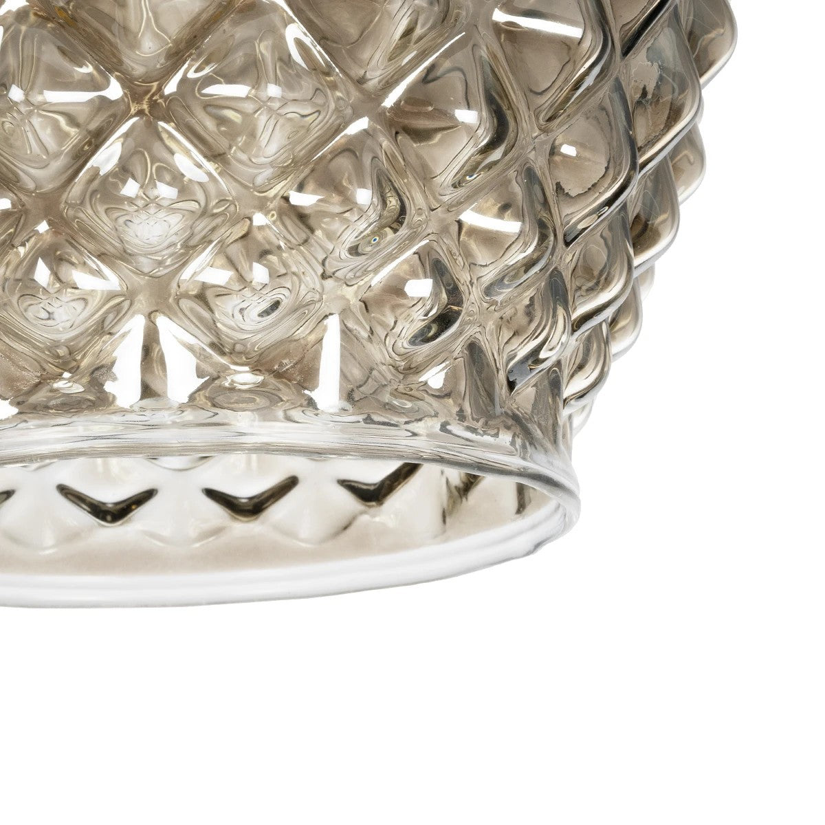 GLOBOSTAR® KEGEL 206-0006 Μοντέρνο Κρεμαστό Φωτιστικό Οροφής με Ντουί 1 x E27 AC 220-240V IP20 - Μαύρο Φιμέ - Μ19 x Π19 x Υ19cm