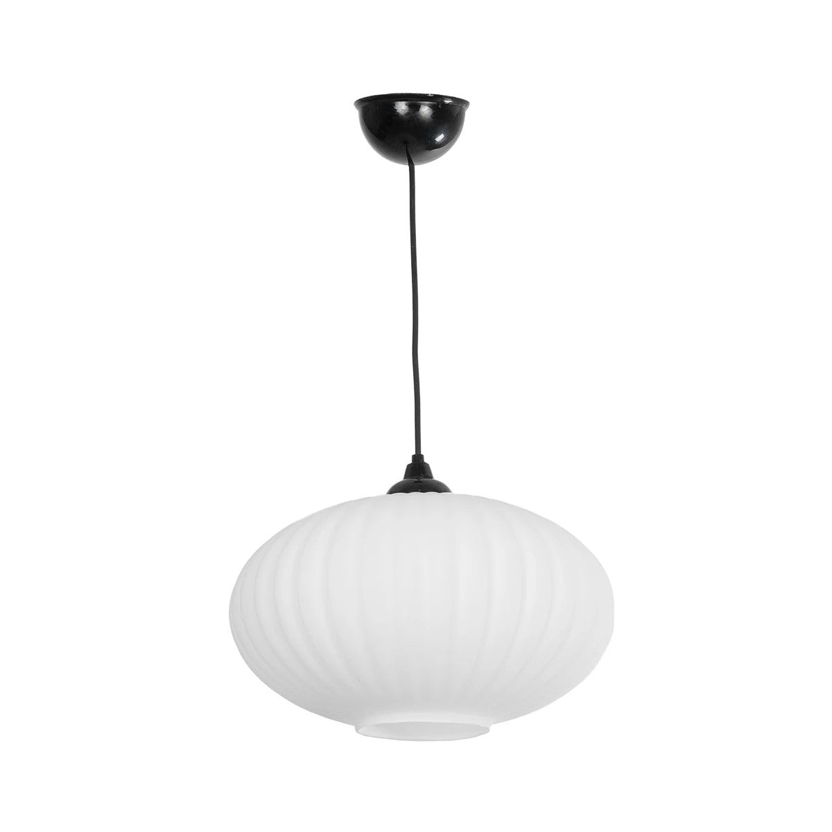 GLOBOSTAR® PERA 206-0011 Μοντέρνο Κρεμαστό Φωτιστικό Οροφής με Ντουί 1 x E27 AC 220-240V IP20 - Λευκό - Μ30 x Π30 x Υ22cm - ledmania.gr