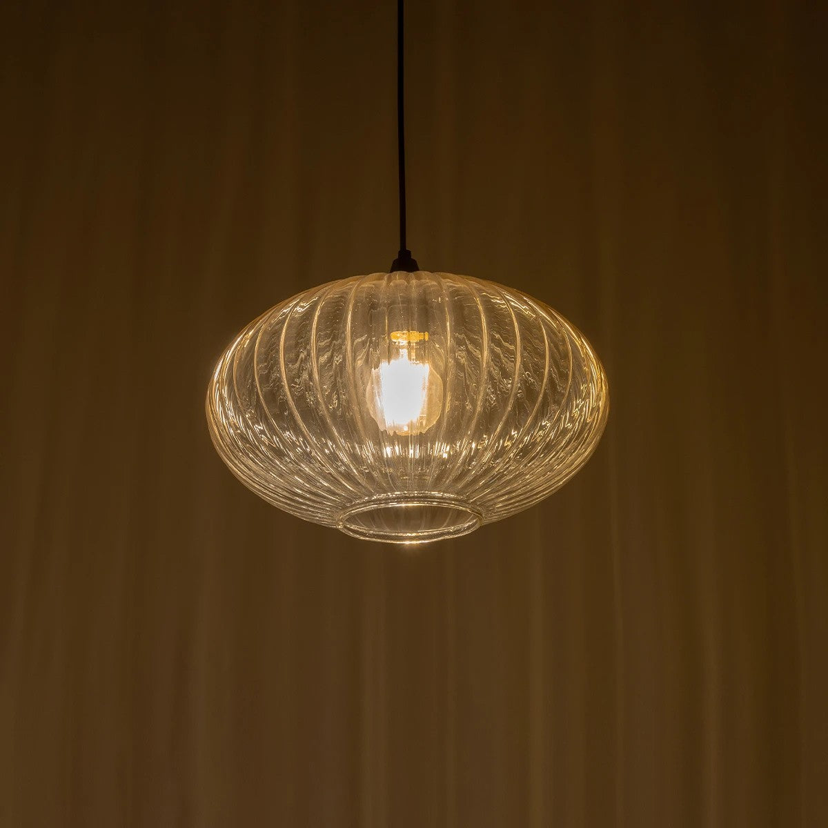 GLOBOSTAR® PERA 206-0012 Μοντέρνο Κρεμαστό Φωτιστικό Οροφής με Ντουί 1 x E27 AC 220-240V IP20 - Mελί - Μ30 x Π30 x Υ22cm - ledmania.gr