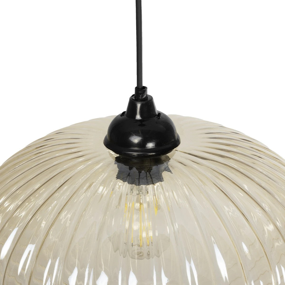 GLOBOSTAR® PERA 206-0012 Μοντέρνο Κρεμαστό Φωτιστικό Οροφής με Ντουί 1 x E27 AC 220-240V IP20 - Mελί - Μ30 x Π30 x Υ22cm - ledmania.gr