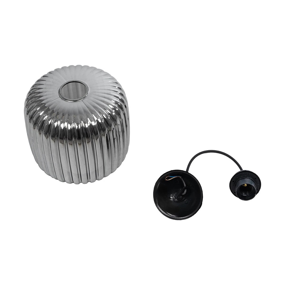 GLOBOSTAR® MELONI 206-0014 Μοντέρνο Κρεμαστό Φωτιστικό Οροφής με Ντουί 1 x E27 AC 220-240V IP20 - Μαύρο Φιμέ - Μ20 x Π20 x Υ24cm - ledmania.gr