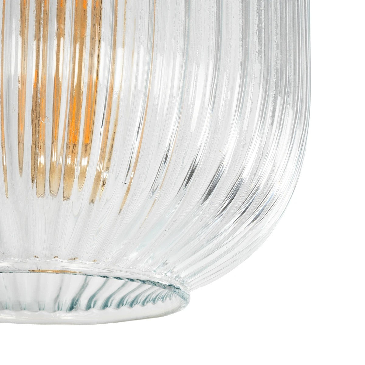 GLOBOSTAR® MELONI 206-0017 Μοντέρνο Κρεμαστό Φωτιστικό Οροφής με Ντουί 1 x E27 AC 220-240V IP20 - Διάφανο - Μ20 x Π20 x Υ38cm - ledmania.gr