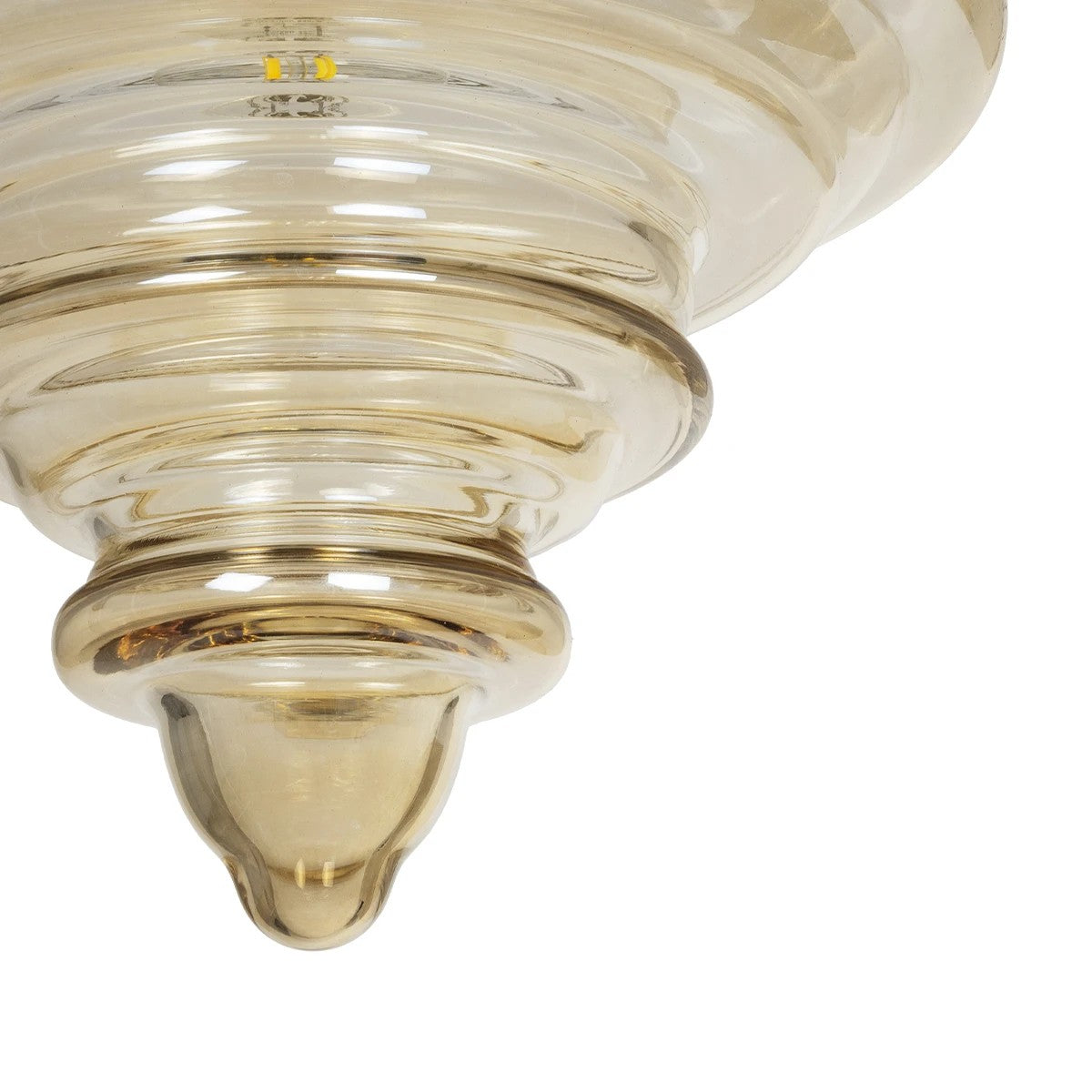 GLOBOSTAR® CORTE 206-0029 Μοντέρνο Κρεμαστό Φωτιστικό Οροφής με Ντουί 1 x E27 AC 220-240V IP20 - Mελί - Μ25 x Π25 x Υ30cm