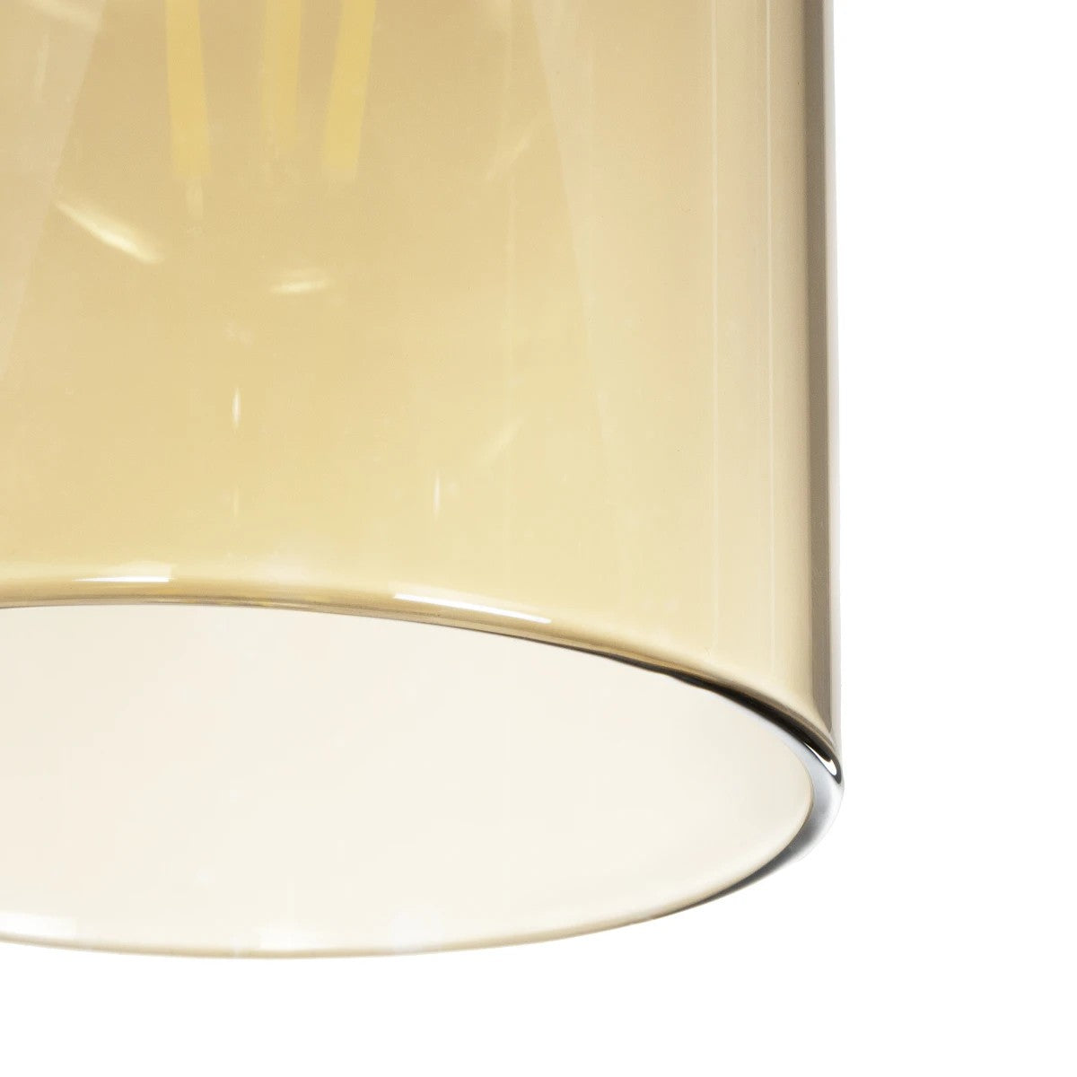 GLOBOSTAR® TUBE 206-0031 Μοντέρνο Κρεμαστό Φωτιστικό Οροφής με Ντουί 1 x E27 AC 220-240V IP20 - Mελί - Μ10 x Π10 x Υ24cm - ledmania.gr