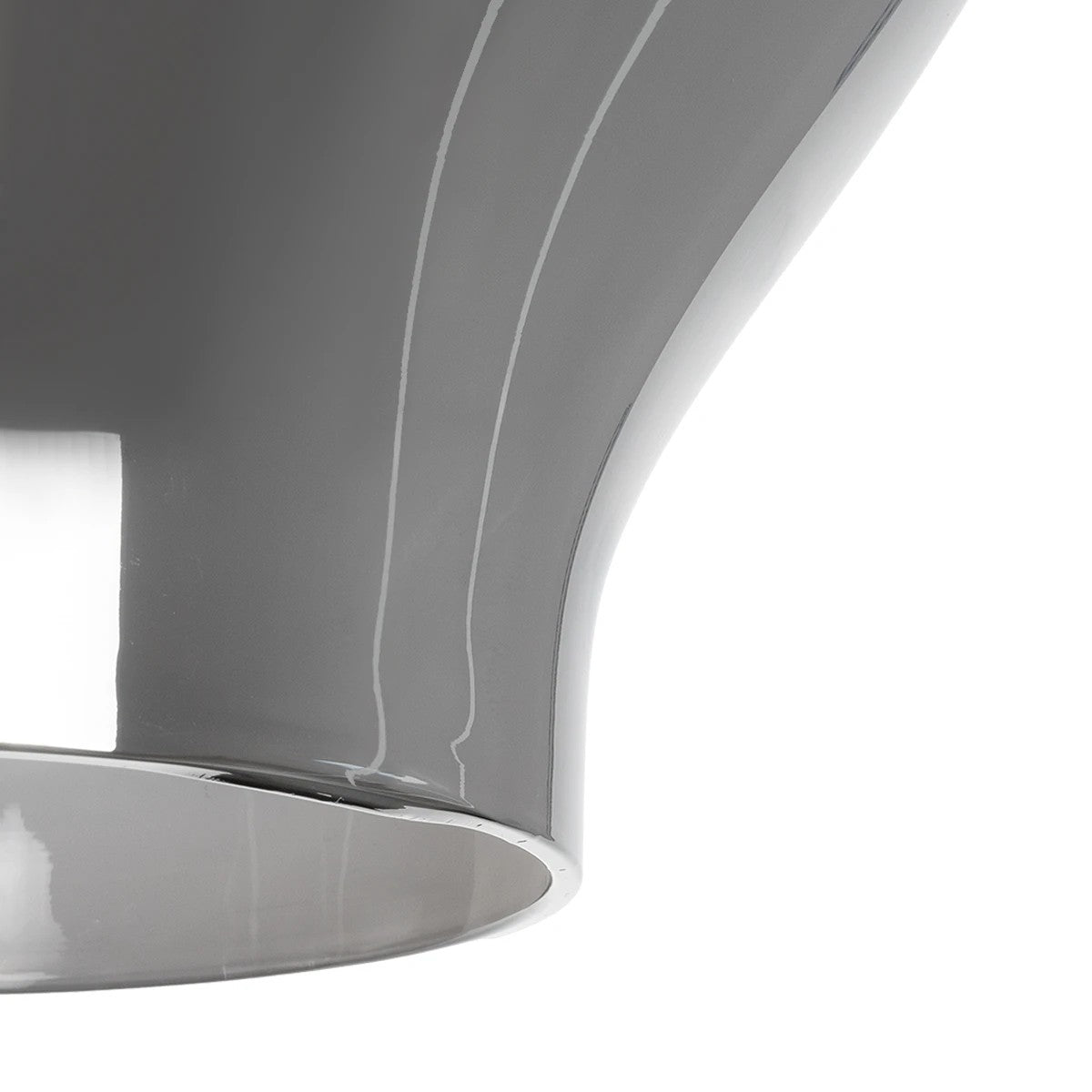 GLOBOSTAR® OVOCE 206-0032 Μοντέρνο Κρεμαστό Φωτιστικό Οροφής με Ντουί 1 x E27 AC 220-240V IP20 - Μαύρο Φιμέ - Μ20 x Π20 x Υ22cm - ledmania.gr