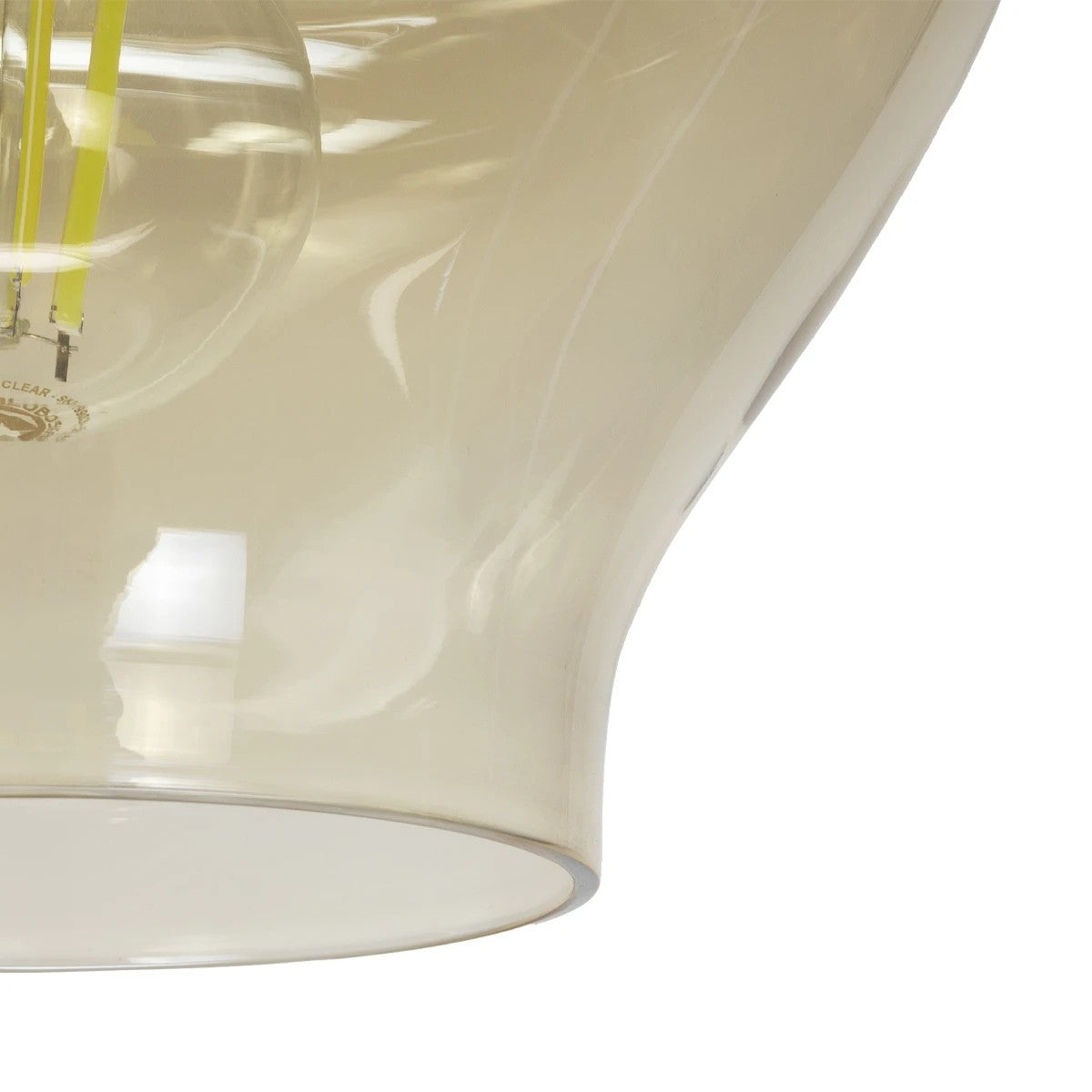 GLOBOSTAR® OVOCE 206-0033 Μοντέρνο Κρεμαστό Φωτιστικό Οροφής με Ντουί 1 x E27 AC 220-240V IP20 - Mελί - Μ20 x Π20 x Υ22cm - ledmania.gr