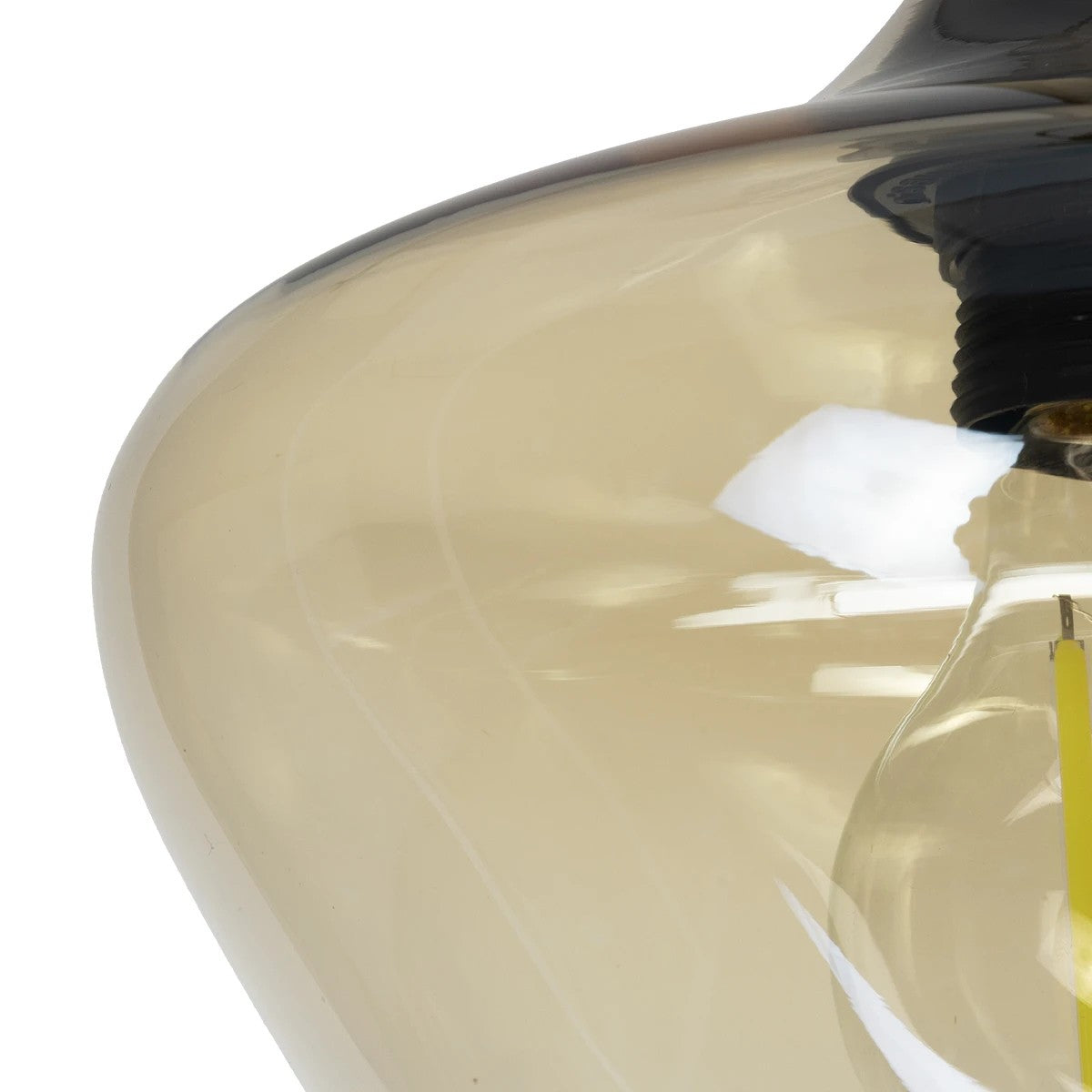 GLOBOSTAR® OVOCE 206-0033 Μοντέρνο Κρεμαστό Φωτιστικό Οροφής με Ντουί 1 x E27 AC 220-240V IP20 - Mελί - Μ20 x Π20 x Υ22cm - ledmania.gr