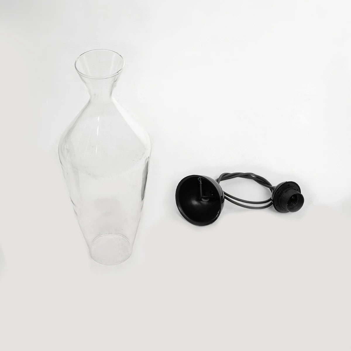 GLOBOSTAR® BOHEMIA 206-0039 Μοντέρνο Κρεμαστό Φωτιστικό Οροφής με Ντουί 1 x E27 AC 220-240V IP20 - Διάφανο - Μ15 x Π15 x Υ40cm - ledmania.gr