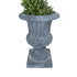 GloboStar® Artificial Garden ALCAZAR 20778 Επιδαπέδιο Πολυεστερικό Τσιμεντένιο Κασπώ Γλάστρα - Flower Pot Γκρι Φ38 x Υ51cm - ledmania.gr