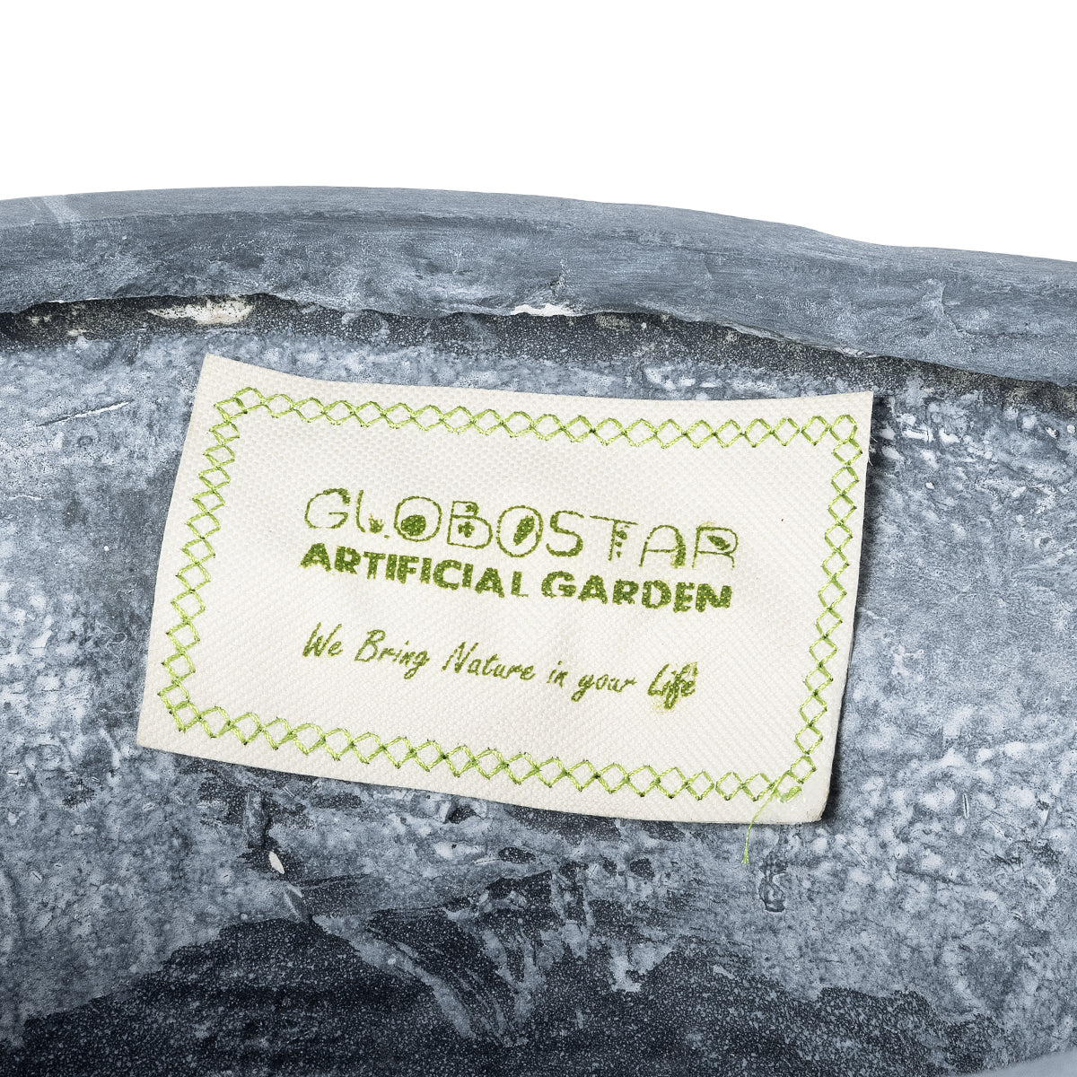 GloboStar® Artificial Garden ALCAZAR 20778 Επιδαπέδιο Πολυεστερικό Τσιμεντένιο Κασπώ Γλάστρα - Flower Pot Γκρι Φ38 x Υ51cm - ledmania.gr