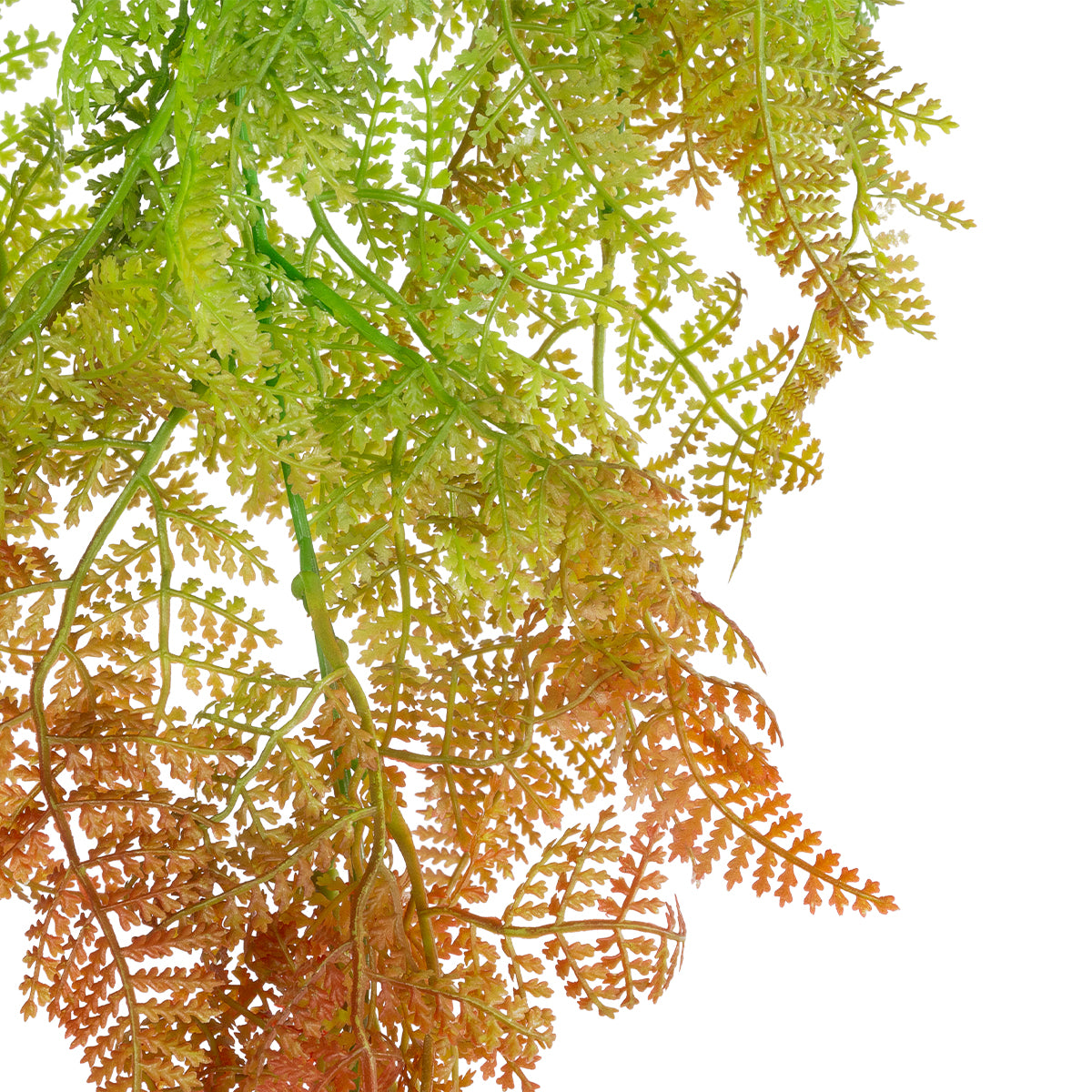 GloboStar® Artificial Garden HANGING FERN 20805 Τεχνητό Διακοσμητικό Κρεμαστό Φυτό Φτέρη Μ40 x Π20 x Υ88cm - ledmania.gr