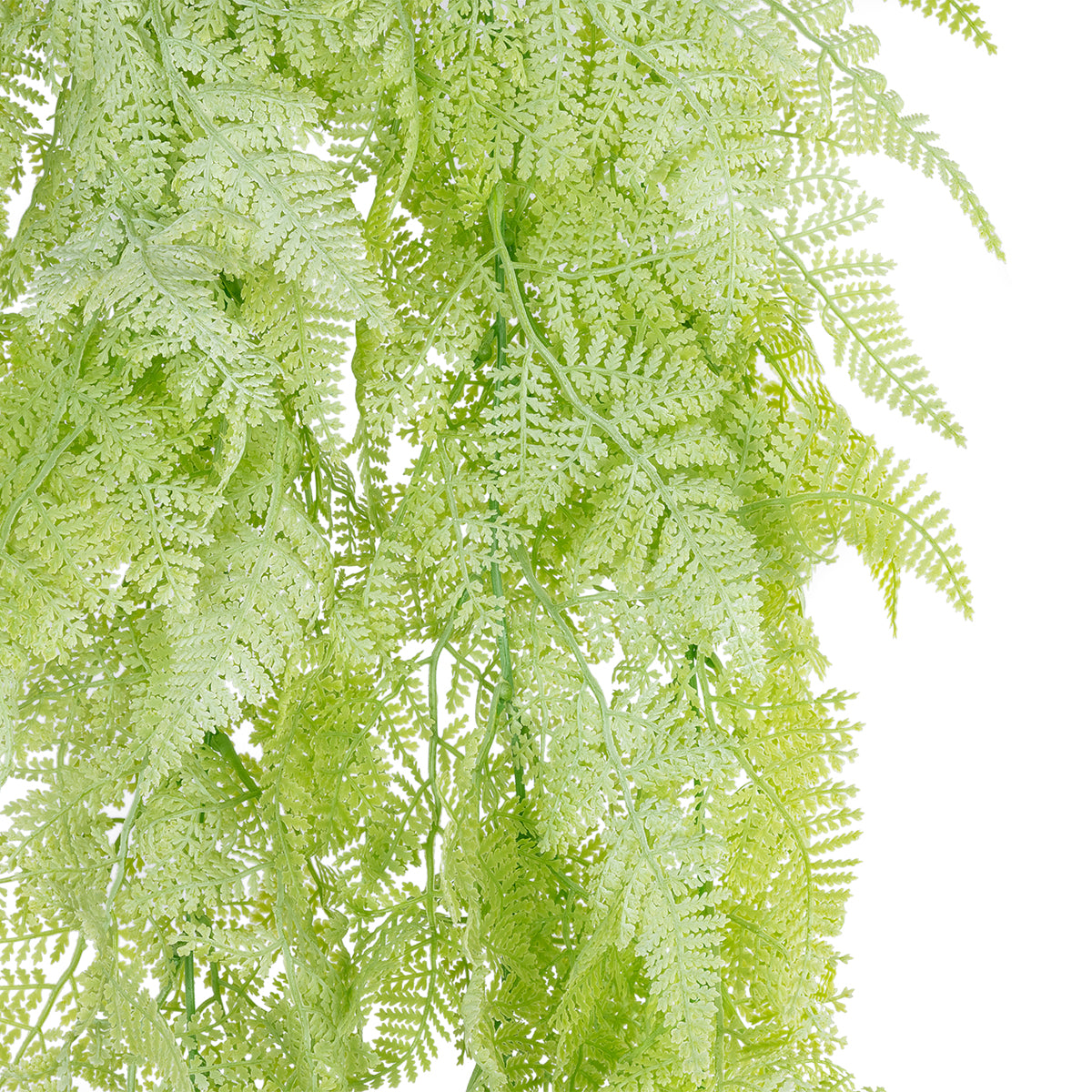 GloboStar® Artificial Garden HANGING FERN 20806 Τεχνητό Διακοσμητικό Κρεμαστό Φυτό Φτέρη Μ40 x Π20 x Υ88cm - ledmania.gr
