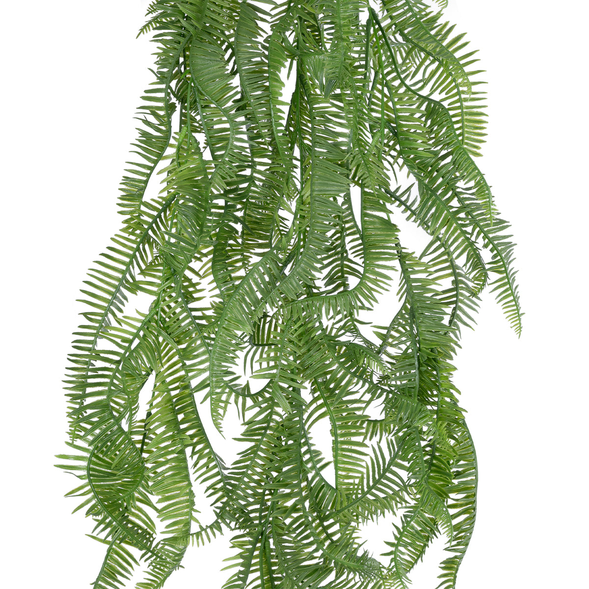GloboStar® Artificial Garden HANGING FERN BRANCH  20833 Τεχνητό Διακοσμητικό Κρεμαστό κλαδί Φτέρης Μ30 x Π8 x Υ87cm - ledmania.gr