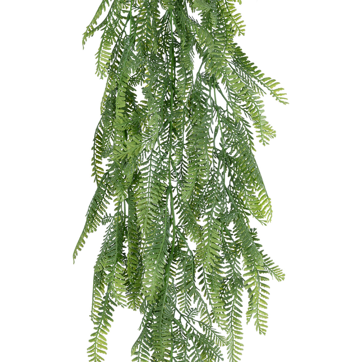 GloboStar® Artificial Garden HANGING FERN 20841 Τεχνητό Διακοσμητικό Κρεμαστό Φυτό Φτέρη Μ25 x Π12 x Υ85cm - ledmania.gr