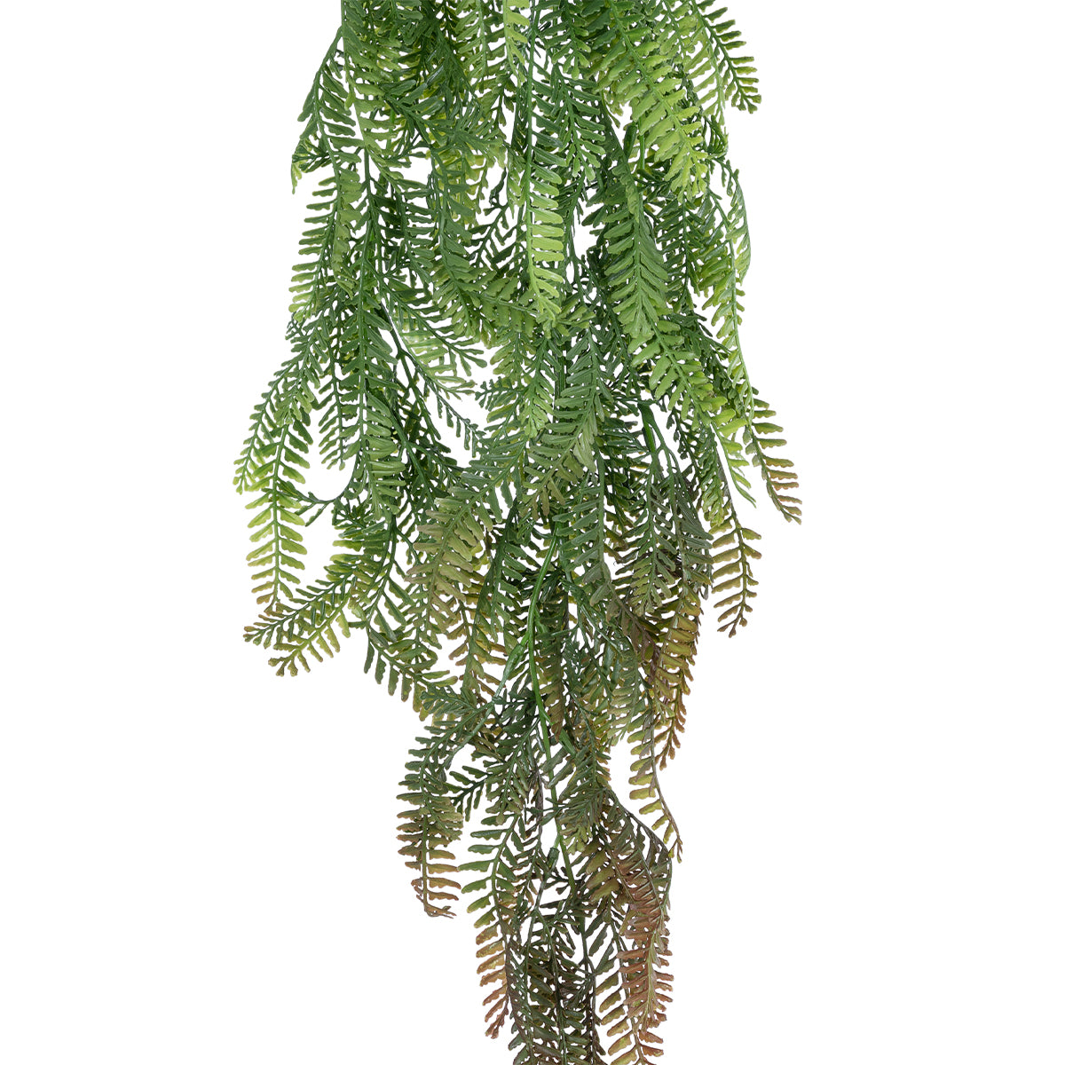 GloboStar® Artificial Garden HANGING FERN 20842 Τεχνητό Διακοσμητικό Κρεμαστό Φυτό Φτέρη Μ25 x Π12 x Υ85cm - ledmania.gr