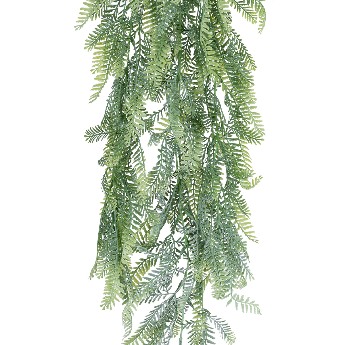 GloboStar® Artificial Garden HANGING FERN 20843 Τεχνητό Διακοσμητικό Κρεμαστό Φυτό Φτέρη Μ25 x Π12 x Υ85cm - ledmania.gr