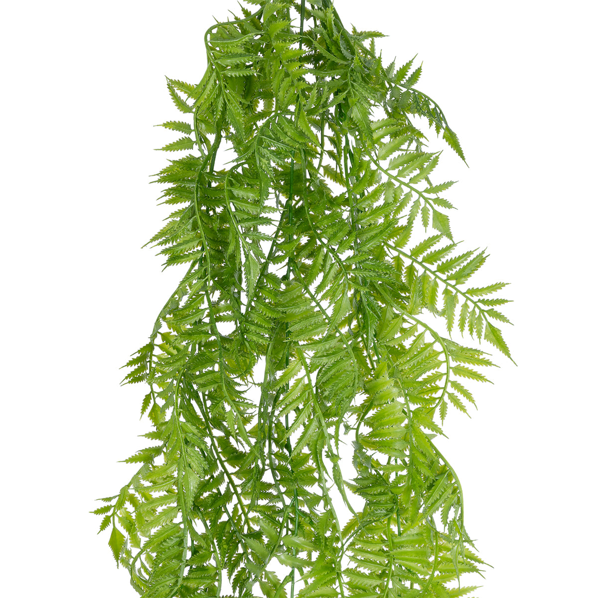GloboStar® Artificial Garden HANGING FERN 20853 Τεχνητό Διακοσμητικό Κρεμαστό Φυτό Φτέρη Μ30 x Π14 x Υ85cm - ledmania.gr