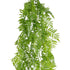 GloboStar® Artificial Garden HANGING FERN 20853 Τεχνητό Διακοσμητικό Κρεμαστό Φυτό Φτέρη Μ30 x Π14 x Υ85cm - ledmania.gr