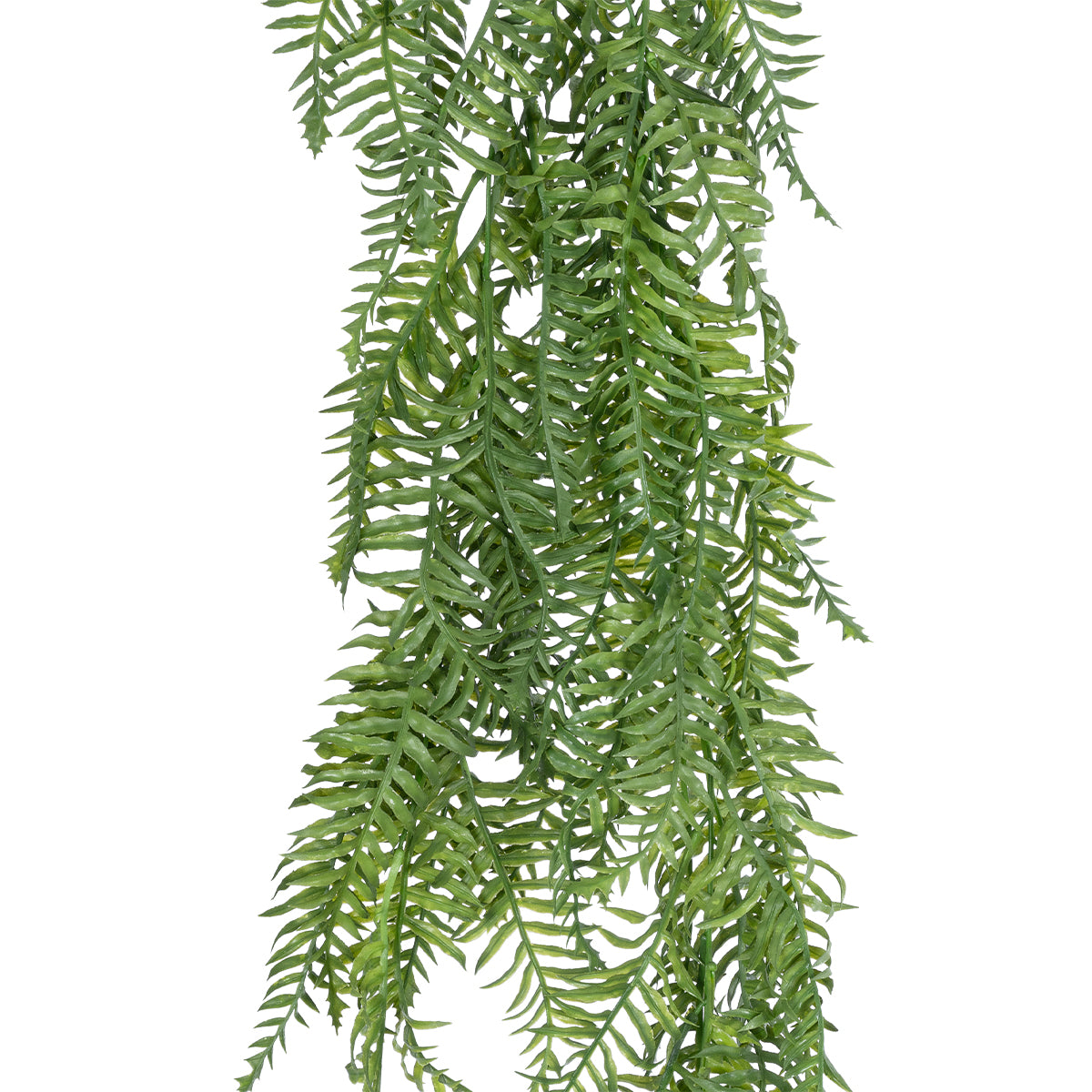 GloboStar® Artificial Garden HANGING FERN 20861 Τεχνητό Διακοσμητικό Κρεμαστό Φυτό Φτέρη Μ28 x Π15 x Υ90cm - ledmania.gr