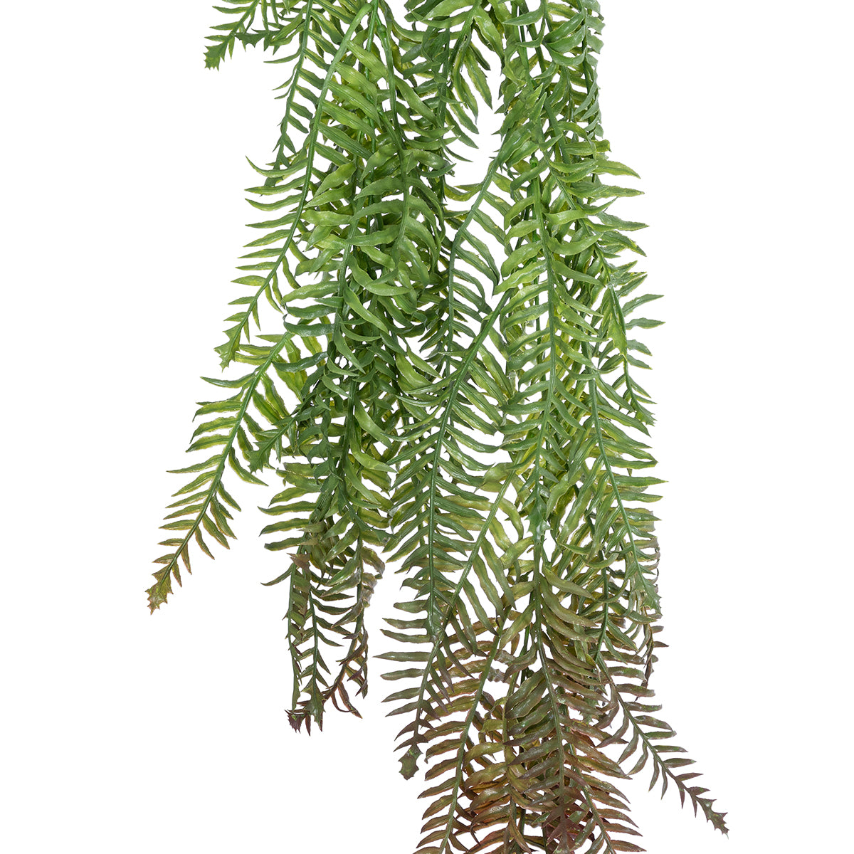 GloboStar® Artificial Garden HANGING FERN 20862 Τεχνητό Διακοσμητικό Κρεμαστό Φυτό Φτέρη Μ28 x Π15 x Υ90cm - ledmania.gr