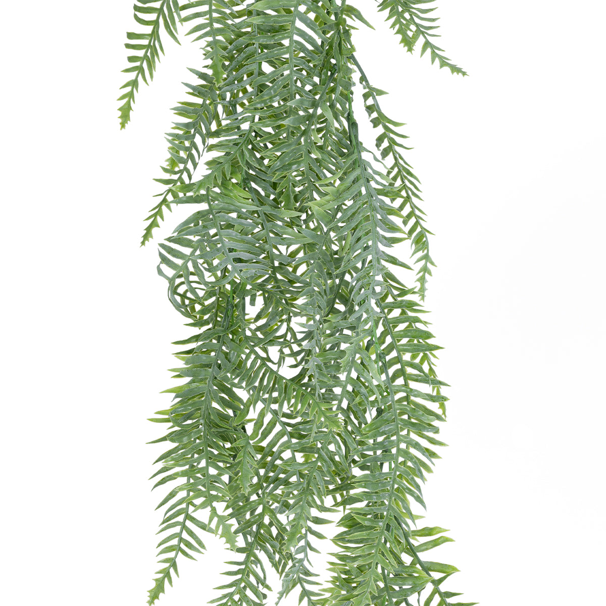 GloboStar® Artificial Garden HANGING FERN 20863 Τεχνητό Διακοσμητικό Κρεμαστό Φυτό Φτέρη Μ28 x Π15 x Υ90cm - ledmania.gr