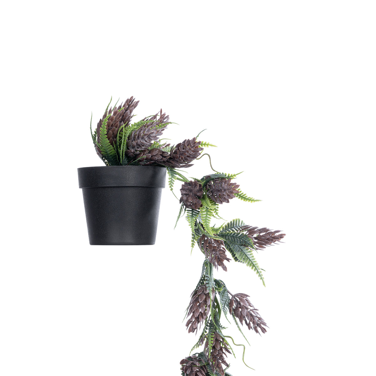 GloboStar® Artificial Garden HANGING BROWN PINE CONE 20870 - Τεχνητό Κρεμαστό Διακοσμητικό Φυτό Κουκουνάρι Φ15 x Y60cm - ledmania.gr