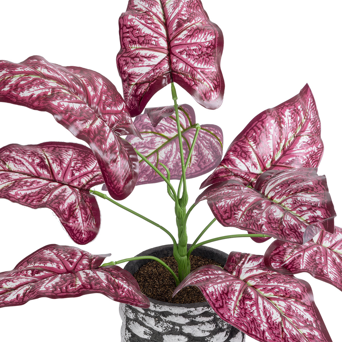 GloboStar® Artificial Garden RED POLKA 20887 Τεχνητό Διακοσμητικό Φυτό Κόκκινη Πόλκα Φ38 x Υ33cm - ledmania.gr