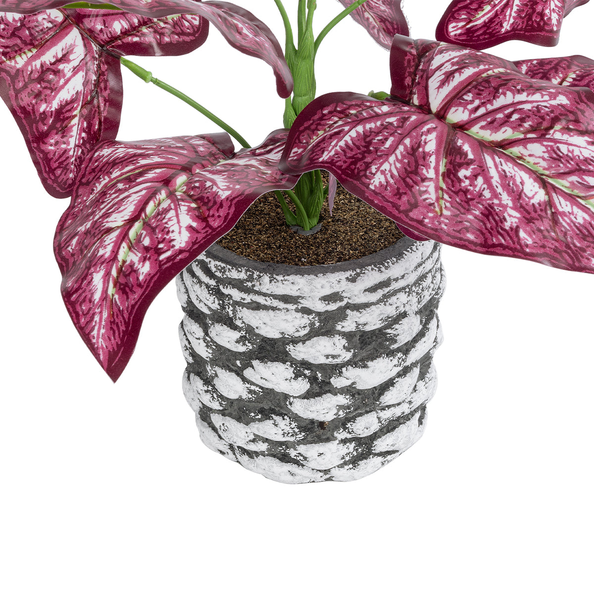 GloboStar® Artificial Garden RED POLKA 20887 Τεχνητό Διακοσμητικό Φυτό Κόκκινη Πόλκα Φ38 x Υ33cm - ledmania.gr