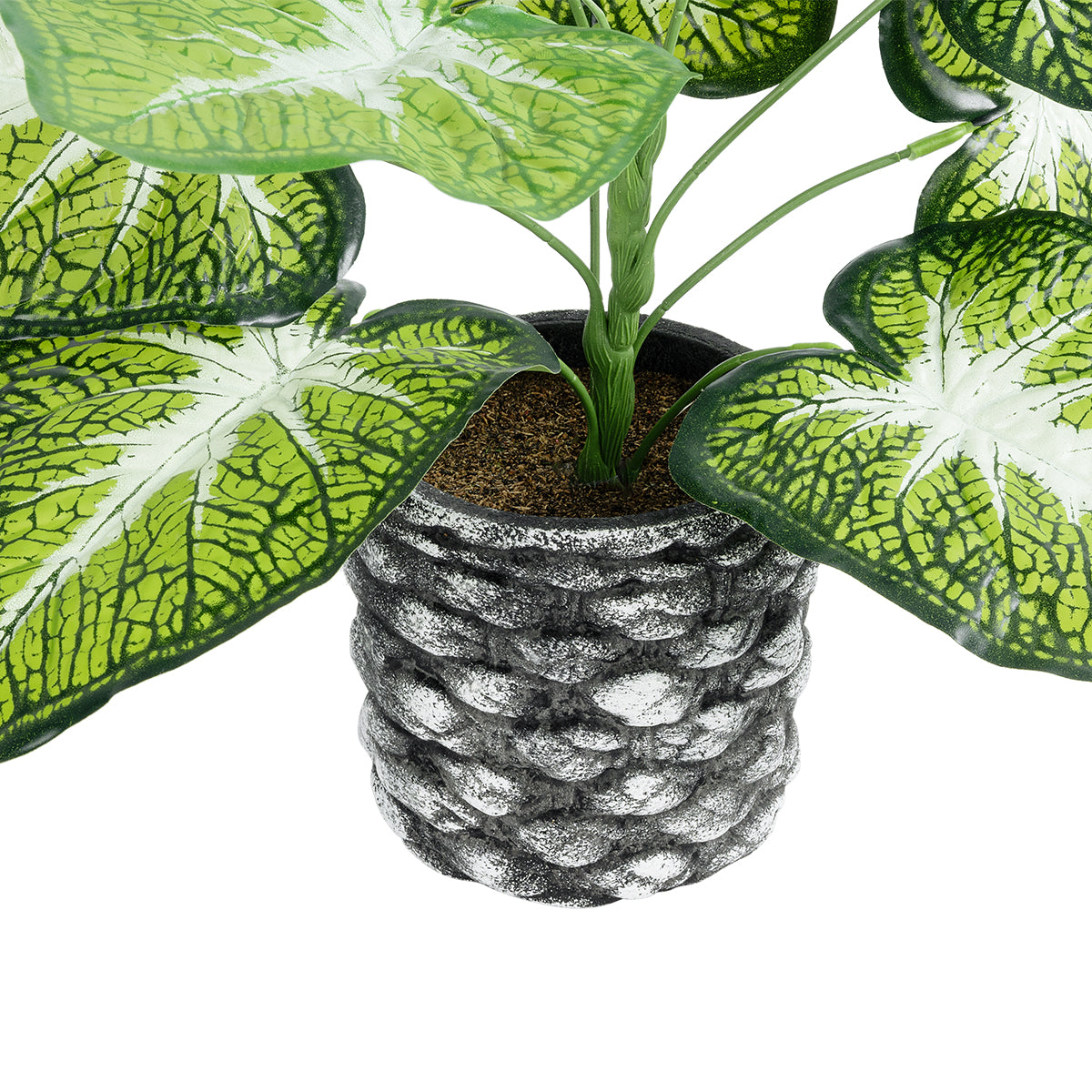 GloboStar® Artificial Garden CALADIUM 20890 Τεχνητό Διακοσμητικό Φυτό Τροπικό Φυτό  Φ40 x Υ33cm - ledmania.gr