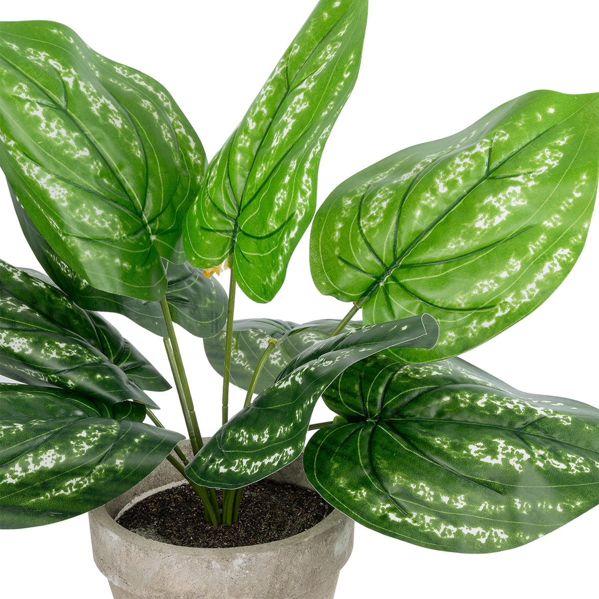 GloboStar® Artificial Garden SILVER POTHOS POTTED PLANT 20896 Διακοσμητικό Φυτό Πόθος Φ40 x Υ33cm - ledmania.gr