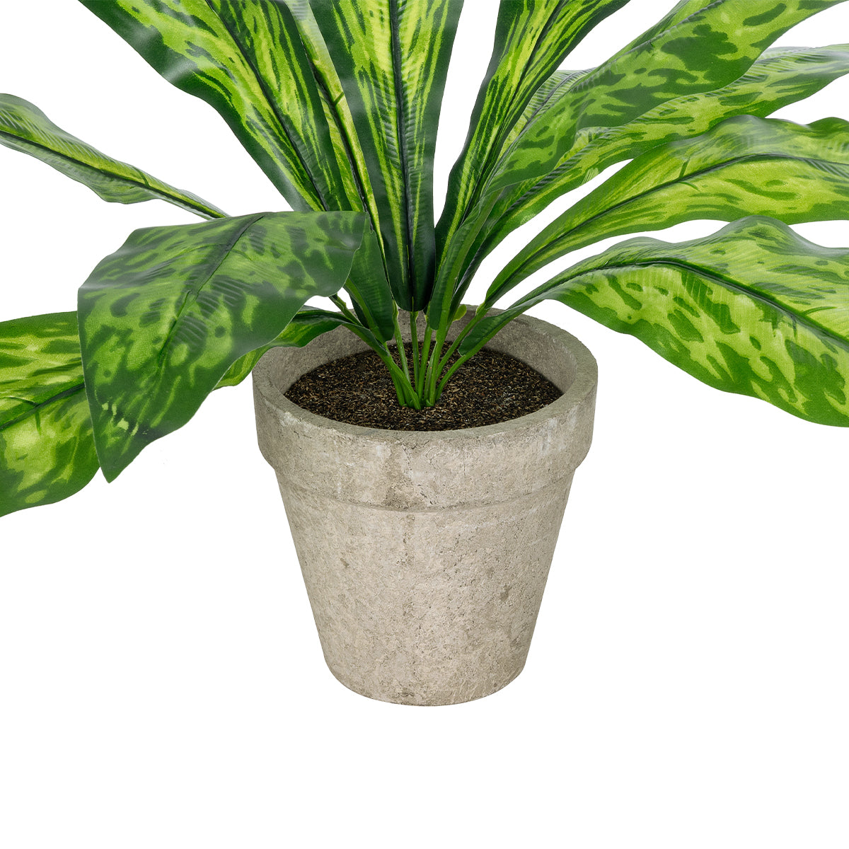 GloboStar® Artificial Garden  SPATHIPHYLLUM POTTED PLANT 20905 Διακοσμητικό Φυτό Σπαθίφυλλο Φ40 x Υ33cm - ledmania.gr