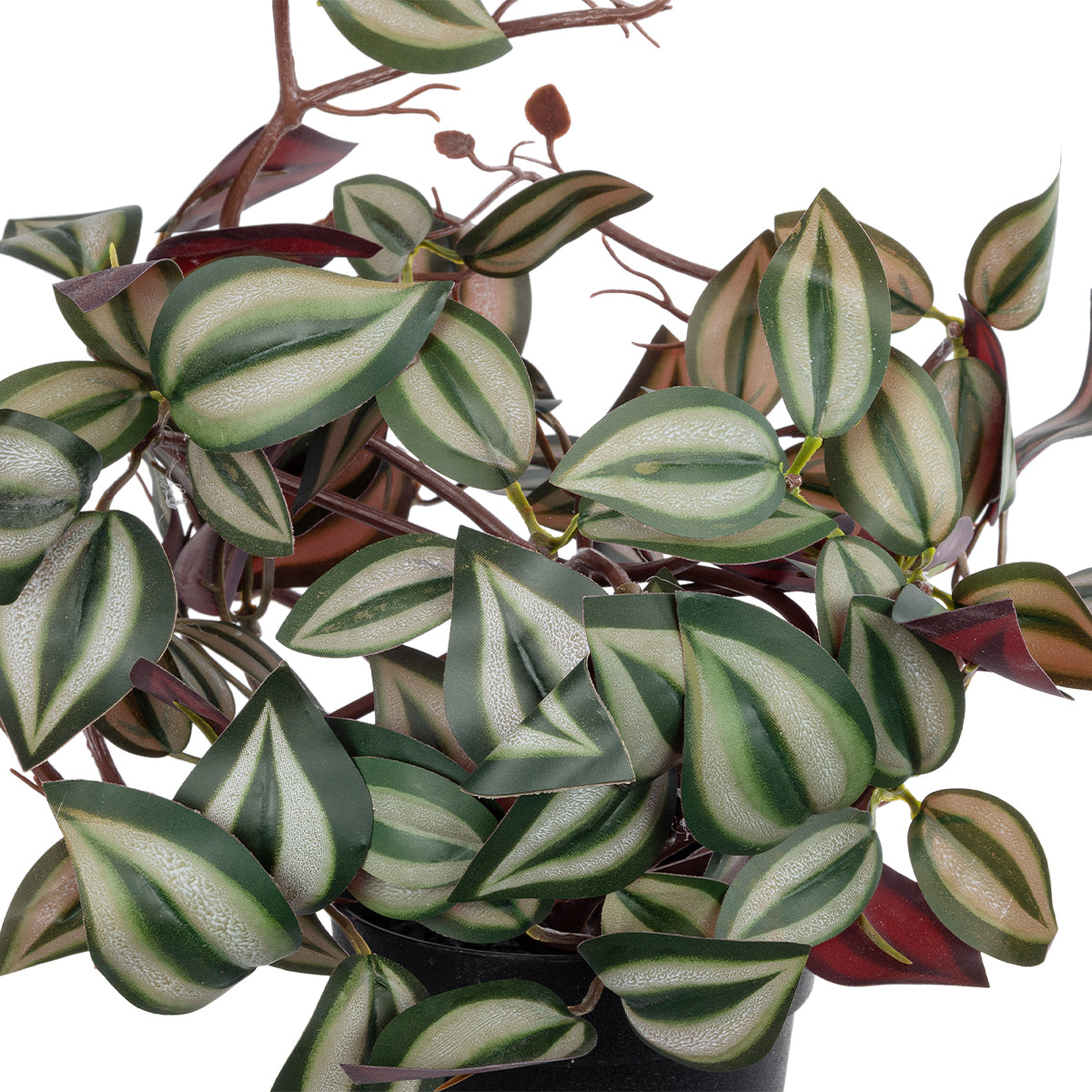 GloboStar® Artificial Garden ZEBRINA PLANT 20961 Διακοσμητικό Φυτό Ζεμπρίνα Φ45 x Υ22cm - ledmania.gr