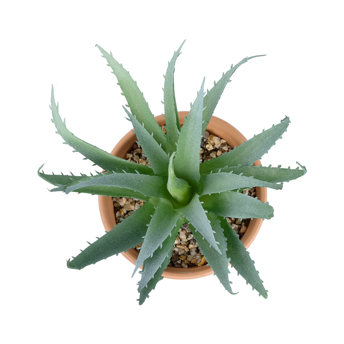 GloboStar® Artificial Garden SUCCULENT ALOE POTTED PLANT 21053 Διακοσμητικό Φυτό Αλόη  Φ15 x Υ19cm - ledmania.gr