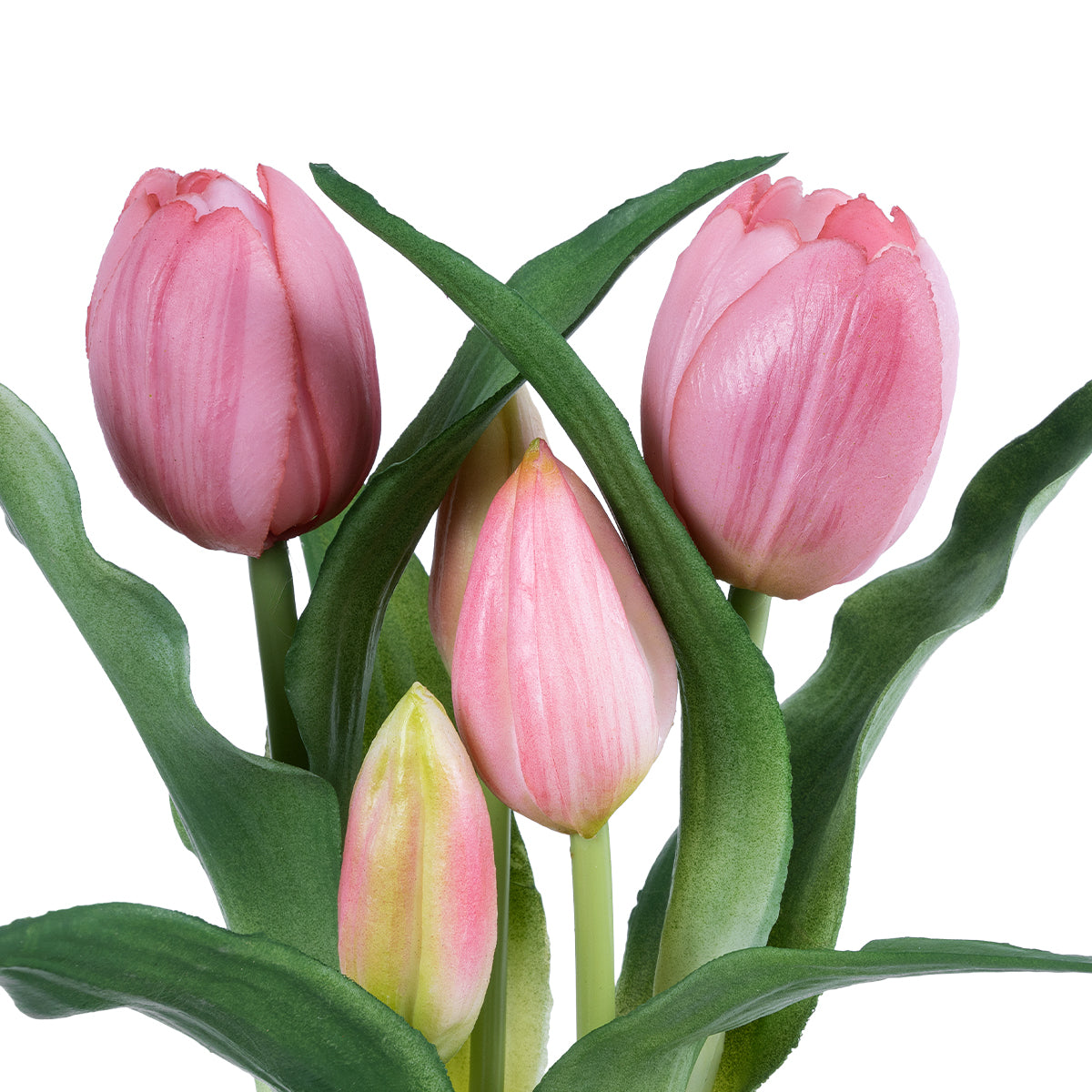 GloboStar® Artificial Garden PINK TULIP 21092 Διακοσμητικό Φυτό Ροζ Τουλίπα Υ23cm - ledmania.gr