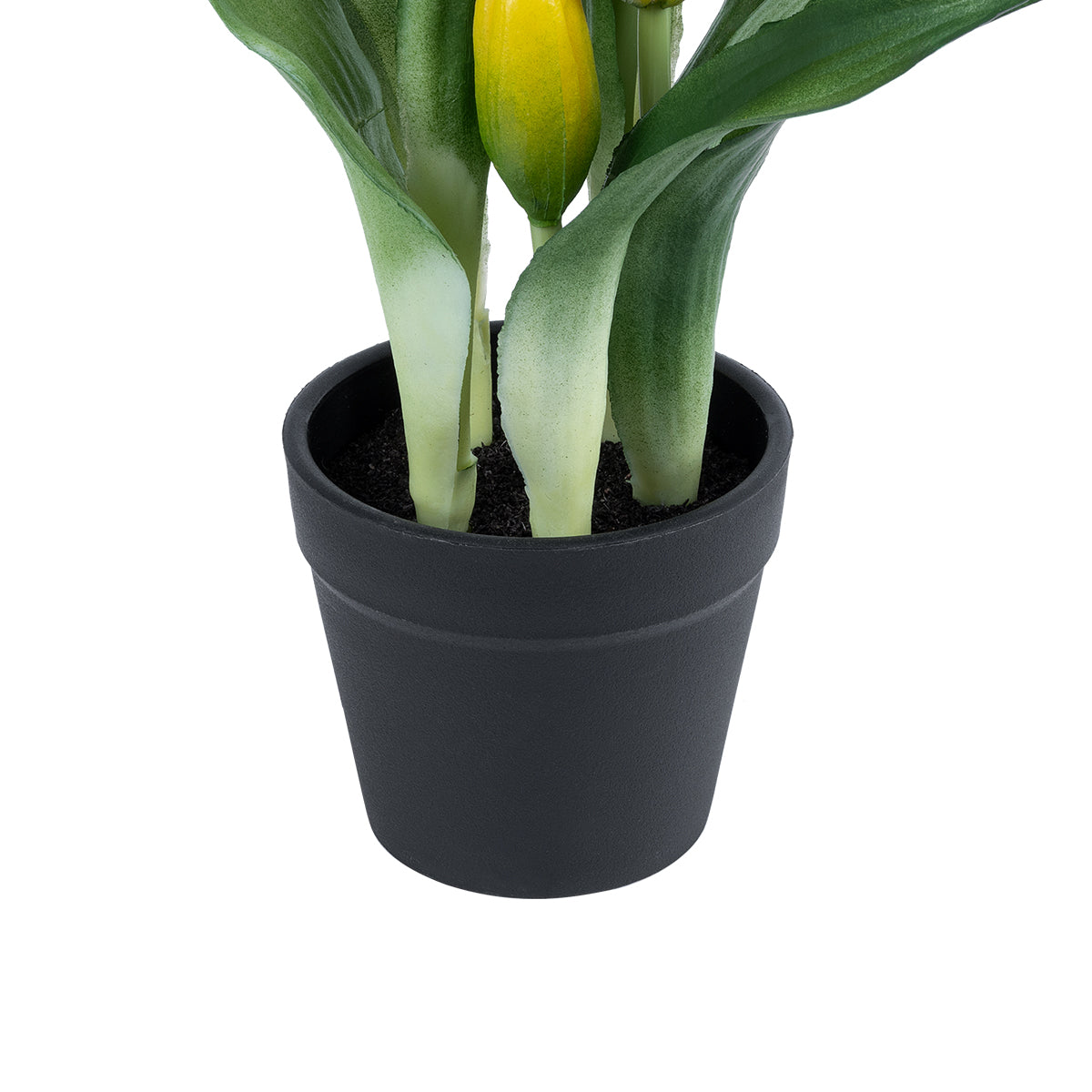 GloboStar® Artificial Garden YELLOW TULIP 21093 Διακοσμητικό Φυτό Κίτρινη Τουλίπα Υ23cm - ledmania.gr