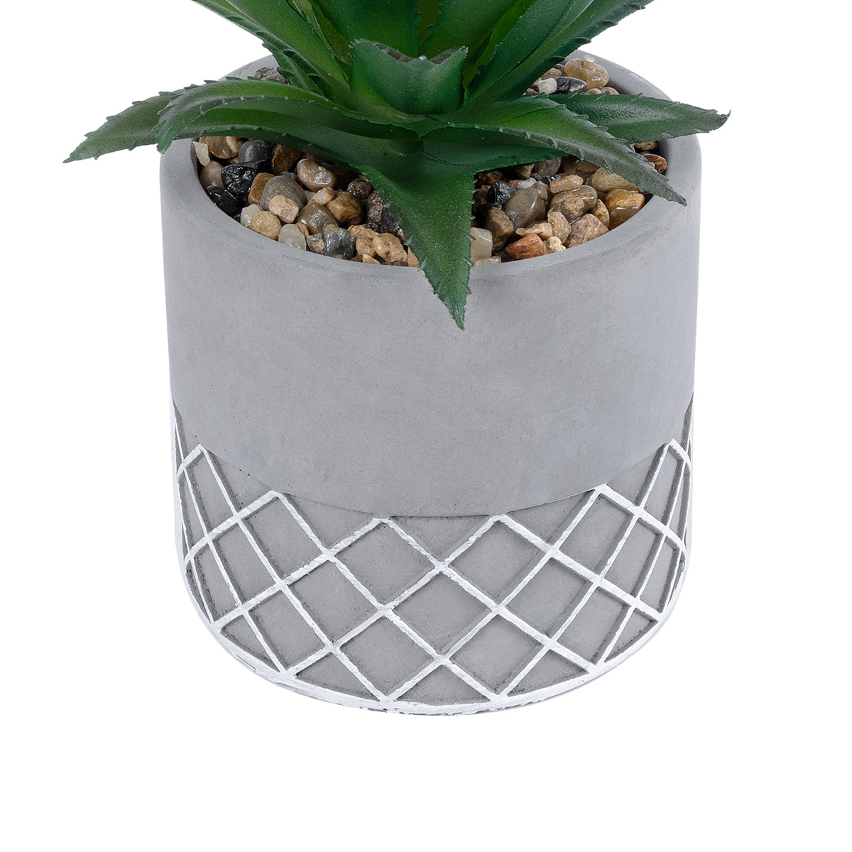 GloboStar® Artificial Garden SUCCULENT ALOE 21096 Διακοσμητικό Φυτό Παχύφυτο Αλόη Υ17cm - ledmania.gr