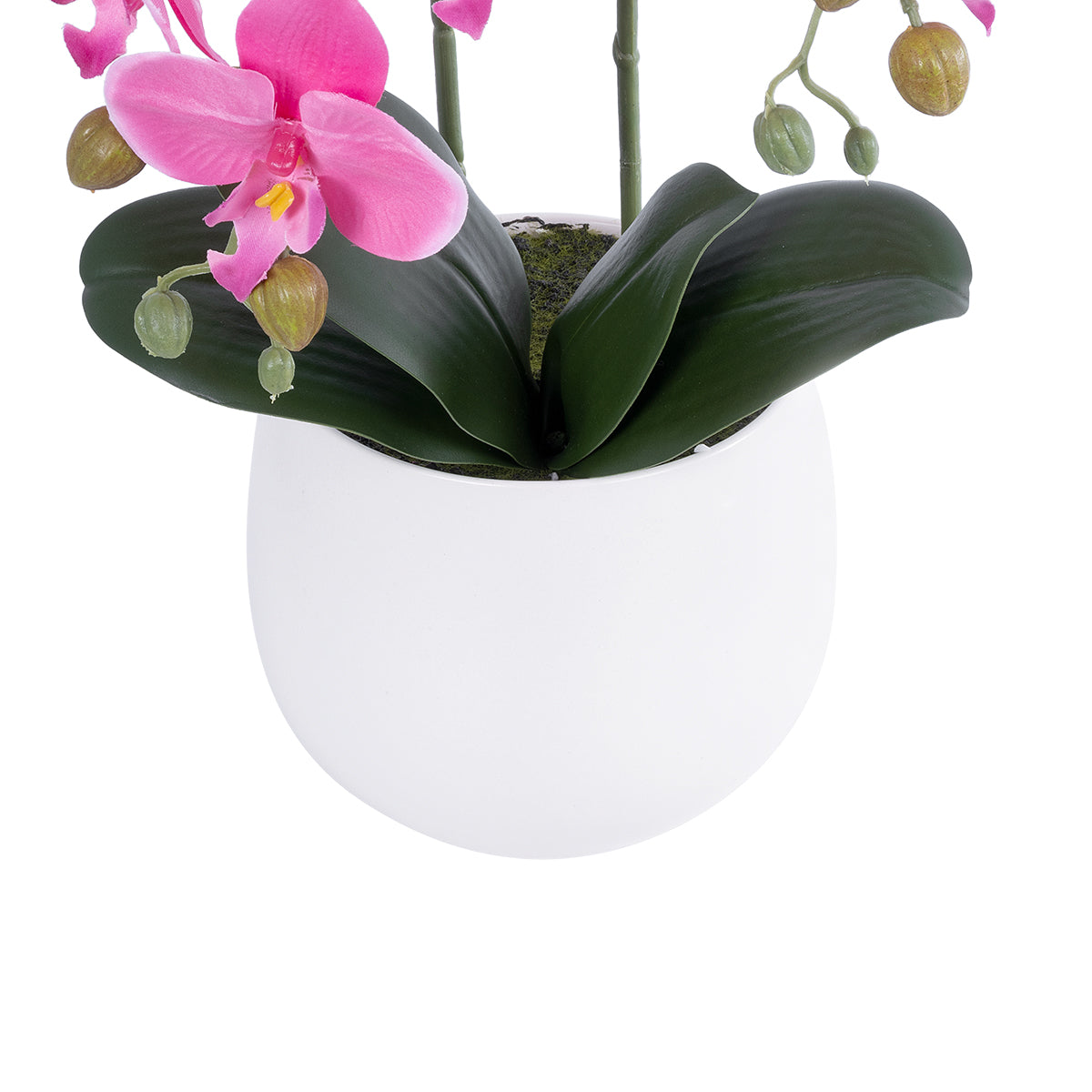 GloboStar® Artificial Garden PINK ORCHID 21116 Διακοσμητικό Φυτό Ροζ Ορχιδέα Υ45cm - ledmania.gr