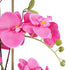 GloboStar® Artificial Garden PINK ORCHID 21121 Διακοσμητικό Φυτό Έντονο Ροζ Ορχιδέα Υ43cm - ledmania.gr
