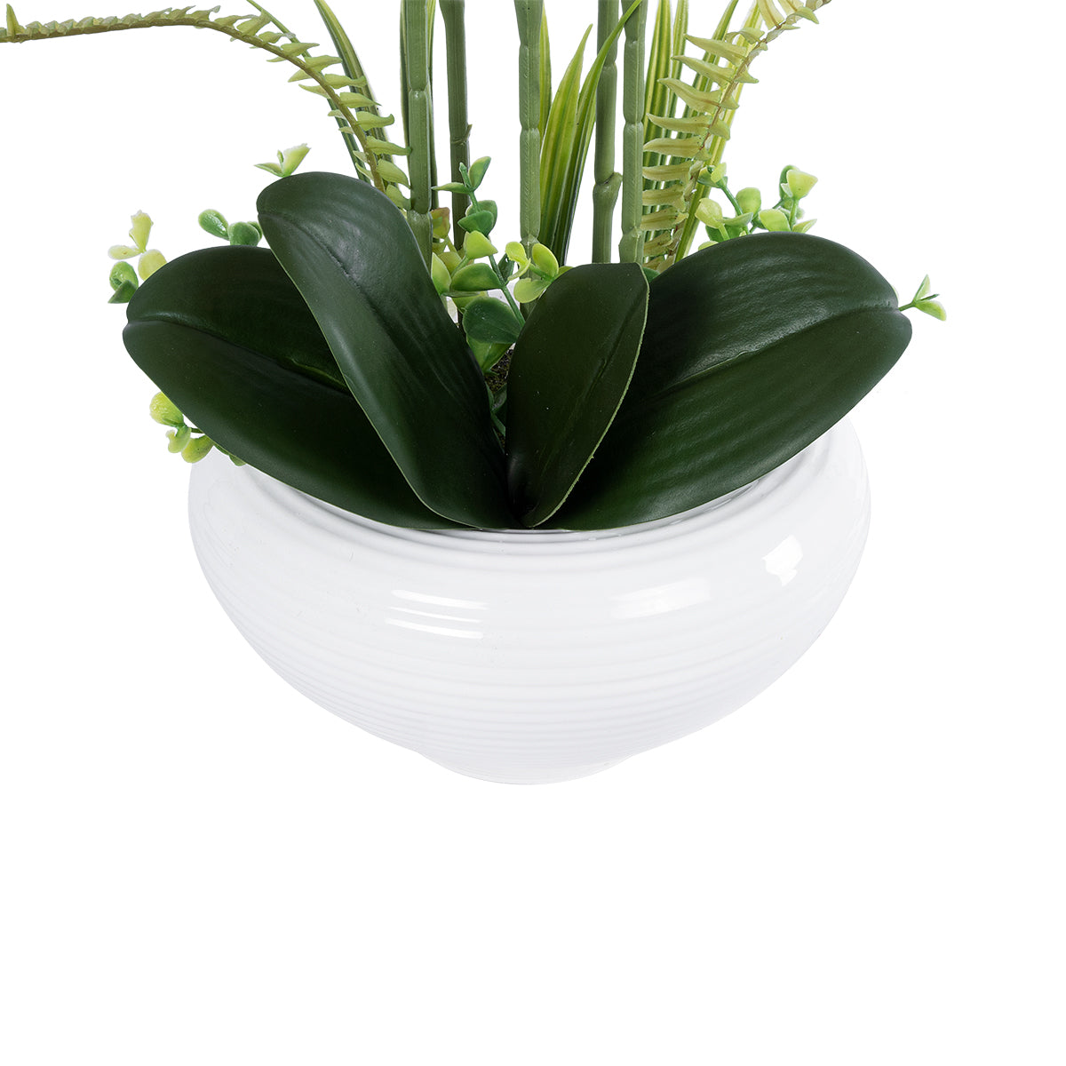 GloboStar® Artificial Garden DARK PINK ORCHID 21123 Διακοσμητικό Φυτό Φούξια Ορχιδέα Υ50cm - ledmania.gr