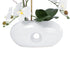 GloboStar® Artificial Garden WHITE ORCHID 21125 Διακοσμητικό Φυτό Λευκή Ορχιδέα Υ42cm - ledmania.gr