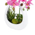 GloboStar® Artificial Garden PINK ORCHID 21127 Διακοσμητικό Φυτό Έντονο Ροζ Ορχιδέα Υ39cm - ledmania.gr
